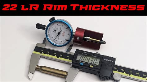 measuring 22lr rim thickness you tube|22 rifle rim thickness gauge.